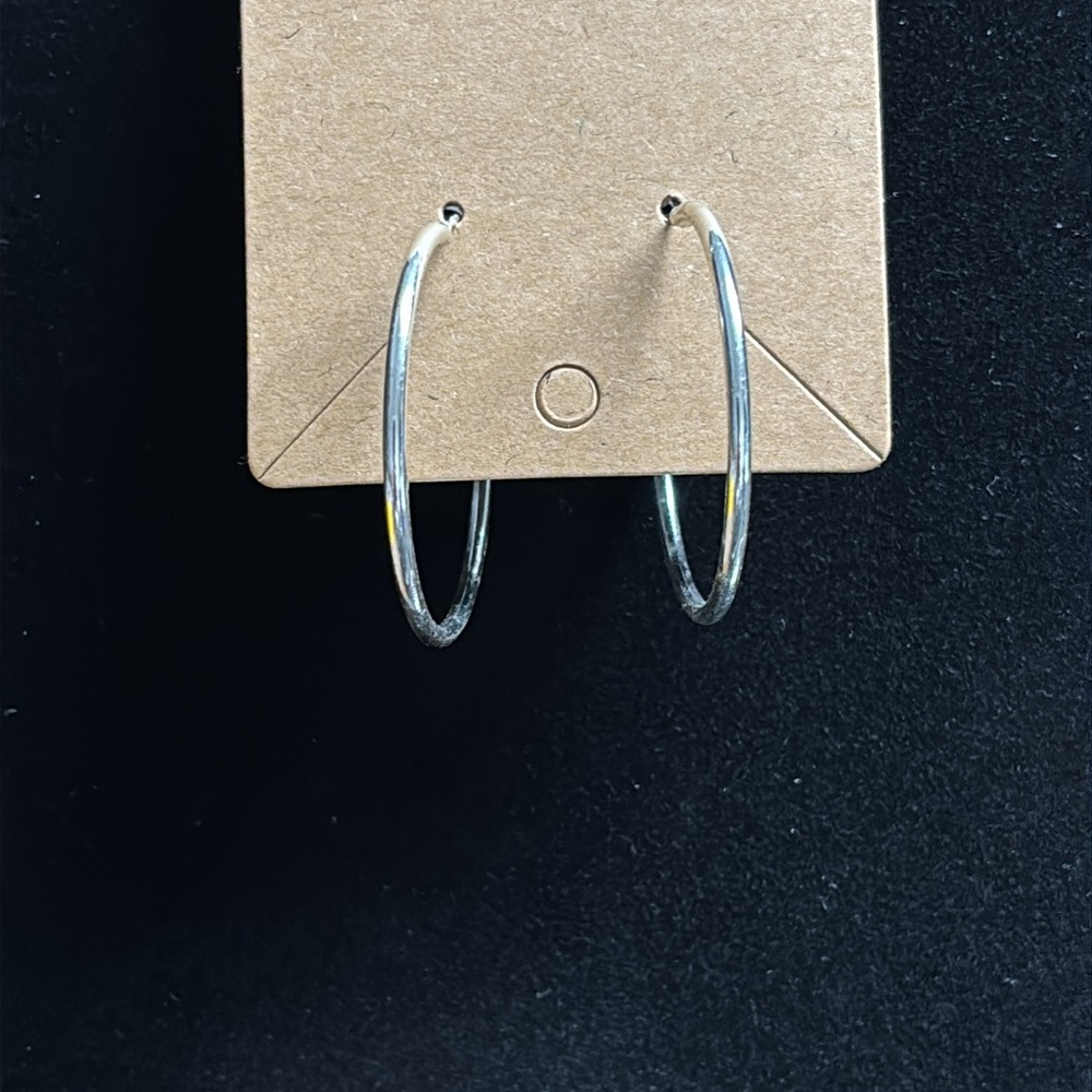Vintage Silver Hoop Earrings